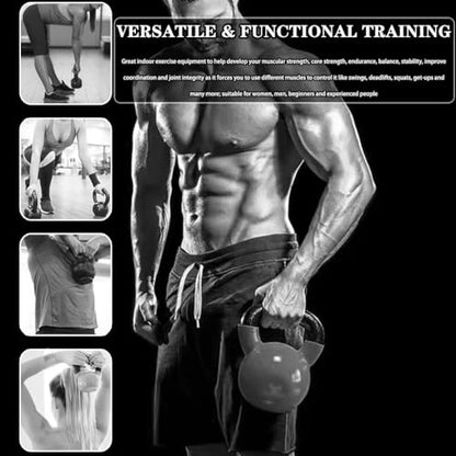 Kettlebell Weights Women's Squat Competition Kettle Bells, Gym Strength Training Dumbbell, Non-Slip Handle, Swing/Pull/Push-up(18kg)