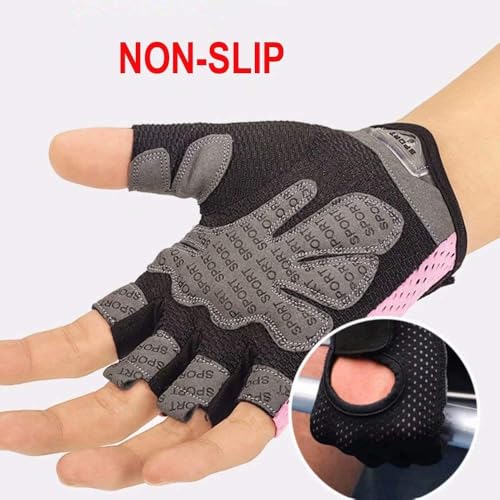 Workout Gloves Breathable Non-Slip Silica Gel Grip Exercise Gloves for Men Women Weightlifting Yoga Dumbbell Bodybuilding Sport