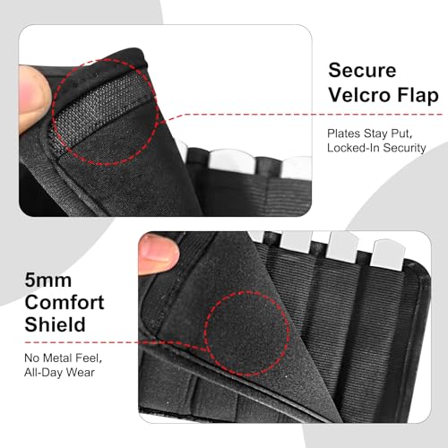 Adjustable Ankle Weights for Women & Men - 1-8/15lb Pair - Black | Removable steel plates & adjustable weight, comfortable & tear resistant. For walking, running, yoga, gym. 1 pair