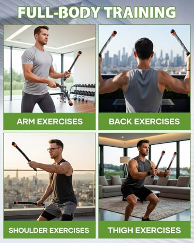 Saker Ropeless Battle Ropes Cordless Workout Rope, Adjustable Weighted Inertia Training Equipment, Portable Battle Rope Alternative for HIIT Strength Cardio, Quiet Home Gym Fitness Equipment