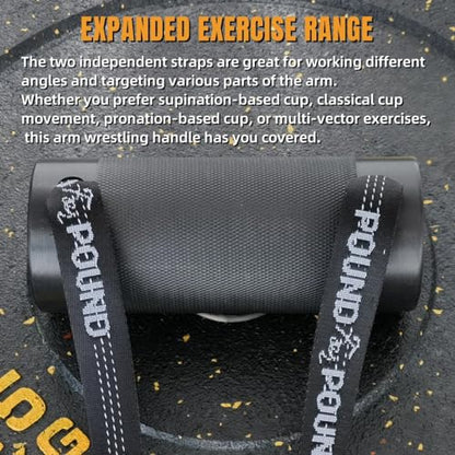 Multi Spinner Arm Wrestling Handle, 3In Thick Multispinner Armwrestling Trainer for Wrist Forearm, Grip Strength Workout, Arm Wrestling Training Equipment