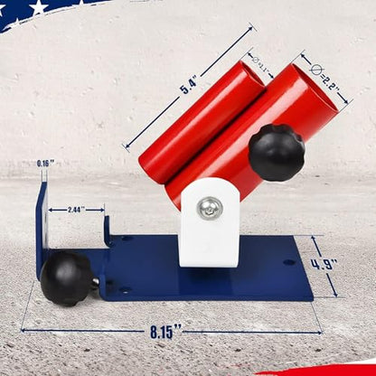 Yes4All Exercise Machine Adjustable T Bar Row Attachment, D Row Handle/Landmine Handle Attachment with Textured Rubber Handles - color: B. American Pride - T Bar Row Platform