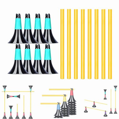 Basketball Training Cones and Agility Poles Set - color: Green