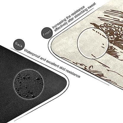 Yoga Mat Wild West Desert Cowboy Non Slip Fitness Exercise Mat Extra Thick Yoga Mats for home workout, Pilates, Yoga and Floor Workouts 71 x 26 Inches