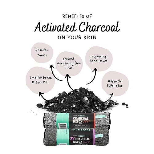 Yoga Towel - Infused with Activated Charcoal to Detoxify and Sweat - Made with Eco-Friendly Aqua-Cotton Yarn - Biodegradable and Sustainable - All Ages - color: Eco Sweat Charcoal Workout Towel