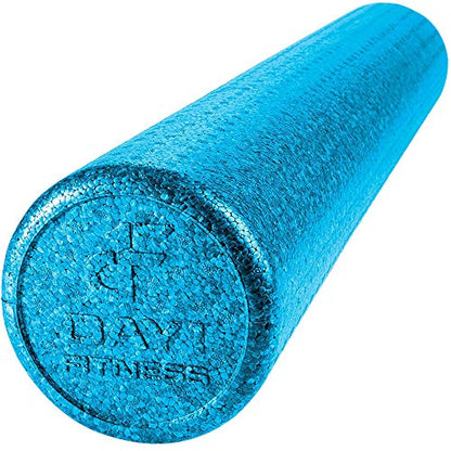 High-Density Foam Roller - color: Solid Blue, size: 36"