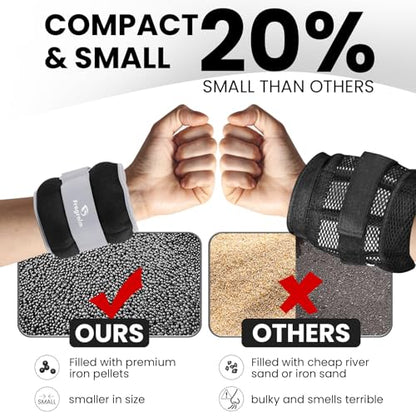 Ankle Weights for Women, Men and Kids - 1/2/3/4/6/8/10/12/15/20 LBS 1 Pair Strength Training Wrist/Leg/Arm Weight with Adjustable Strap for Jogging, Gymnastics, Aerobics, Home Fitness, Physical Therapy - style: 10Lbs Pair (5lb x 2) - Grey