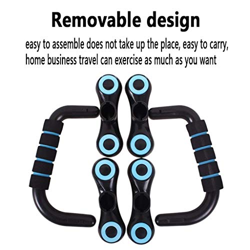 S Shape Push-up Stand Aluminium Alloy Home Fitness Chest Training Equipment