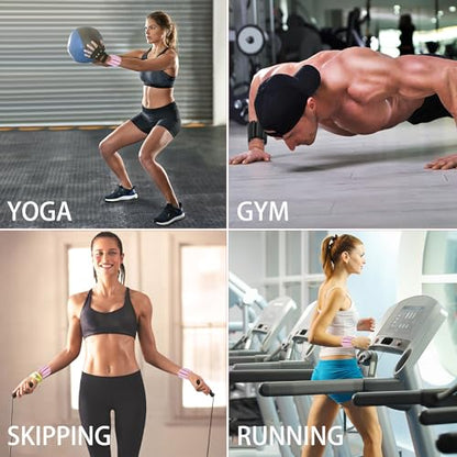 MANO 4pcs Adjustable Wrist Weights 1 lb Each Ankle Weights for Women & Men for Strength Training, Walking, Fitness, Yoga - color: Black-Triangle