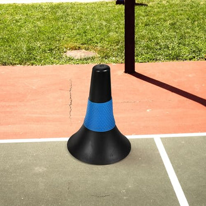 6pcs Soccer Training Cones Agility Hurdles Road Obstacle Markers 23cm Sturdy Football Sports Safety Cones for Outdoor Soccer Practice