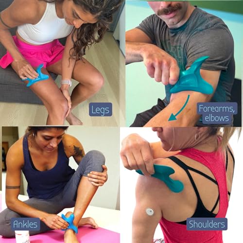 The Wave Tool, The Ultimate Soft Tissue Release All-in-One Ergonomic Scraper and Massage Bodywork Tool for Trigger Points, Muscle Pain, Scars, and Athletic Recovery, Made in USA (Deep sea Teal)