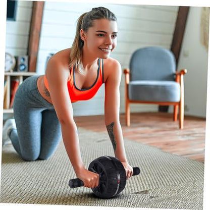 Totority Silent Ab Roller Wheel with Large Wheel and Knee Pad Core Strengthening Exercise Equipment for Men and Women Suitable for Beginners and Experts Home Gym Workout Trainer