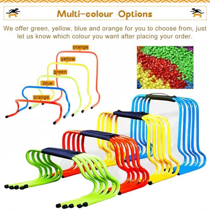 Mini Hurdles for Track and Field, 6" 9 12 16 20 24 Inch Speed Hurdles for Agility Training, Kids/Athletes/Basketball/Baseball/Soccer/Football Indoor Outdoor Sports Equipment(60cm/24in)