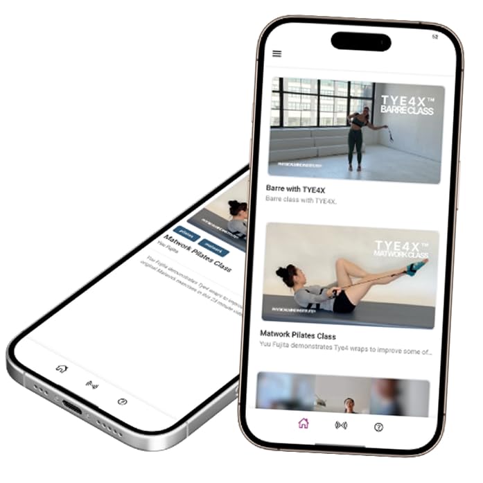 TYE4X™, Pilates Wearable Resistance and Assistance Total Body Exercise, Core Strengthening, Portable Home Gym, Pilates, Yoga, Barre, Posture, Stretching - size: Large