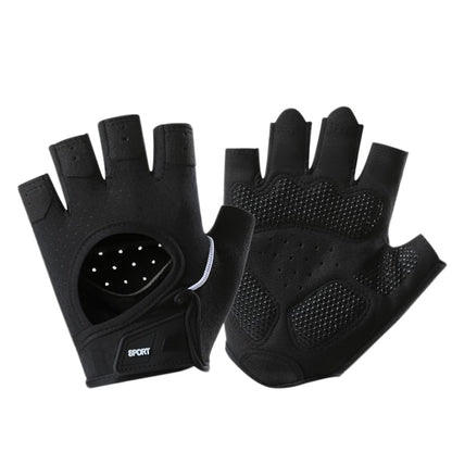 Fingerless-Gym-Gloves for Men Women - Breathable Anti-Slip Fitness Gloves for Pull Up, Dumbbells, Cycling