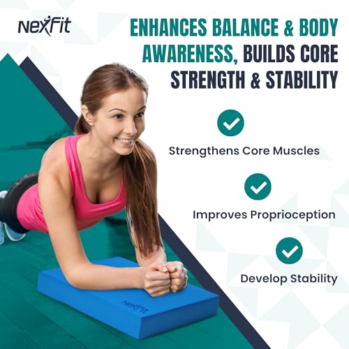 High-Density Balance Pad - Durable TPE Foam Balance Pad Physical Therapy, Foam Exercise Pad with Non-Slip Surface, Lightweight for Home & Gym Workouts, Core Strength & Balance Enhancement