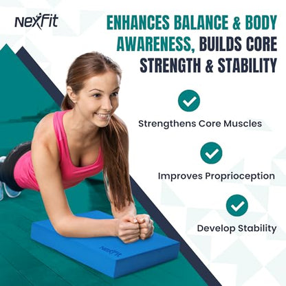 High-Density Balance Pad - Durable TPE Foam Balance Pad Physical Therapy, Foam Exercise Pad with Non-Slip Surface, Lightweight for Home & Gym Workouts, Core Strength & Balance Enhancement