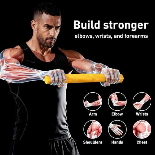Flex Therapy Bar Flexible Resistance Bar for Physical Therapy,Hand Grip Strengthener for Gym Physical Therapy & Office, Relieves Tendonitis Pain & Improve Grip Strength