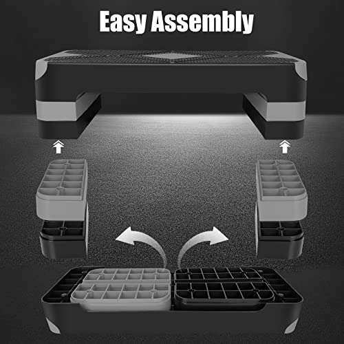 Adjustabl Aerobic Stepper Fitness Step Platform Health Workout for Sports Training