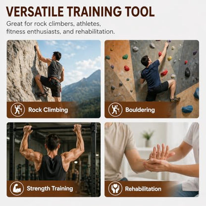 Portable Hangboard for Rock Climbing, 2-Pack Fingerboard Rings