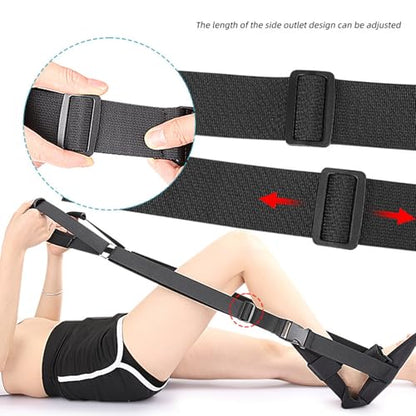 Stretching Strap - Leg Stretcher Strap | Stretch Straps for Physical theraapy | Adjustable Stretch Band | Non-Elastic Yoga Strap | Pull Up Assist Bands | Padded Exercise Straps for Physical theraapy,