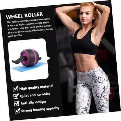 LIOOBO Ab Roller Wheel with Automatic Rebound Non-slip Design for Home Fitness Core Strength Training Exercise Wheel with Extra Mat for Abdominal Workout