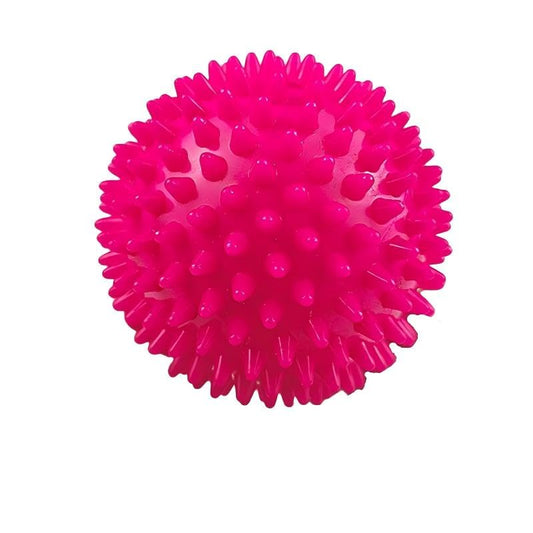 FACELESS Pack of 2 Spiky Hard Massage Balls - PVC Trigger Point Balls for Muscle Relief, Foot Roller & Neck Massager (2, Red(6.8cm)) - color: Red(6.8cm)