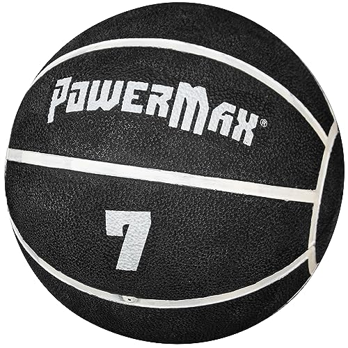 Gill Athletics PowerMax Weighted Rubber Medicine Ball - Weighted Exercise Ball, Medicine Balls for Exercise, Wall Ball or Slam Ball for Strength Training, Indoor/Outdoor Workout Ball - style: 7K