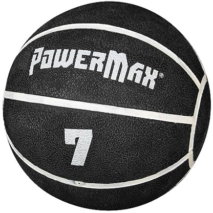 Gill Athletics PowerMax Weighted Rubber Medicine Ball - Weighted Exercise Ball, Medicine Balls for Exercise, Wall Ball or Slam Ball for Strength Training, Indoor/Outdoor Workout Ball - style: 7K