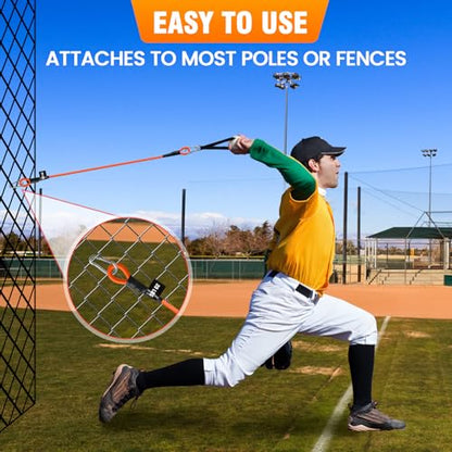 Baseball Arm Bands Training Kit, 5-Level Baseball Resistance Bands Set with Baseball Bat, Handles, Door Anchor, Ankle Strap and 4 Hooks for Arm Strength Training
