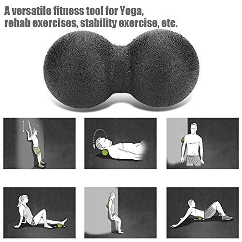 Foam Roller, Relieves Plantar Fasciitis and Muscle Tension, Peanut Roller, Dual-Textured Foam for Athletes, Yoga Enthusiasts, Foot Care, Leg Recovery