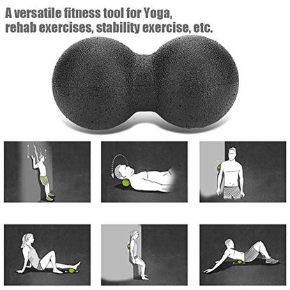 Foam Roller, Relieves Plantar Fasciitis and Muscle Tension, Peanut Roller, Dual-Textured Foam for Athletes, Yoga Enthusiasts, Foot Care, Leg Recovery