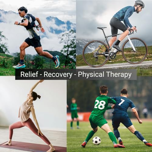 Massage Ball - Myofascial Release Ball for Recovery in Muscles, Shoulder, and Back. Trigger Point Massage and Pressure Point Therapy. (5-inch) - color: Black