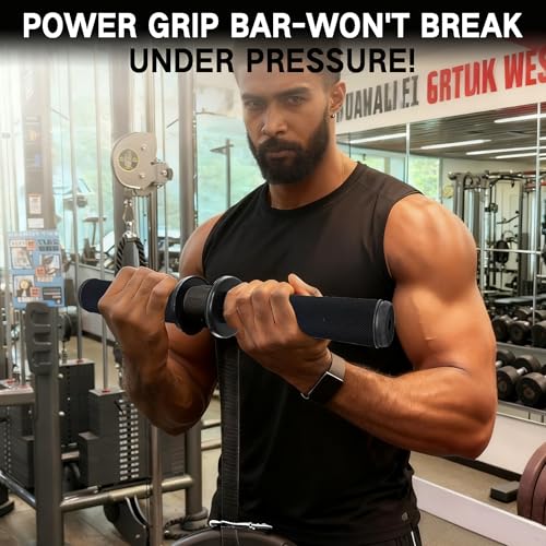 Forearm Trainer & Wrist Roller-Forearm Strength Trainer with Clicking Ratchet Feedback & Ergonomic Grip Perfect for Forearm Exercising,Boosting Grip Strength,Muscle Building