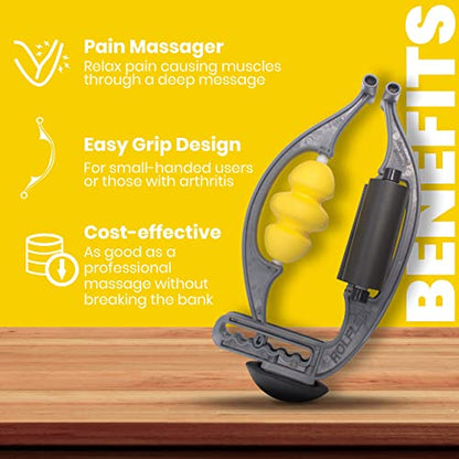 Arm & Leg Massager Roller – Muscle Roller to Address Golfer’s Elbow, Tennis Elbow, Carpal Tunnel & More – Arm & Leg Massage Roller for Muscle Tightness & Faster Recovery