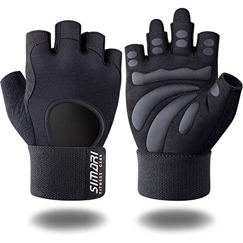 SIMARI Breathable Workout Gloves for Men and Women, Padded Weight Lifting Gloves with Great Grip, Full Palm Protection for Gym Training, Cycling, Weightlifting, Exercise, Crossfit, Climbing