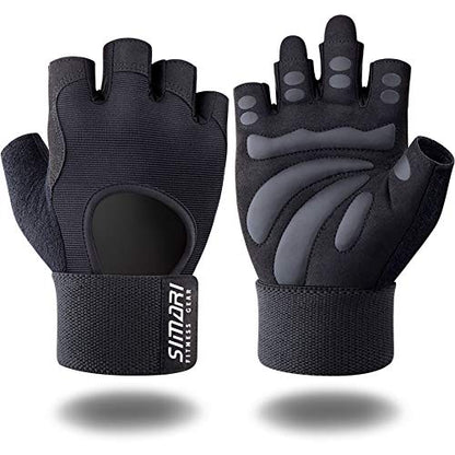 SIMARI Breathable Workout Gloves for Men and Women, Padded Weight Lifting Gloves with Great Grip, Full Palm Protection for Gym Training, Cycling, Weightlifting, Exercise, Crossfit, Climbing
