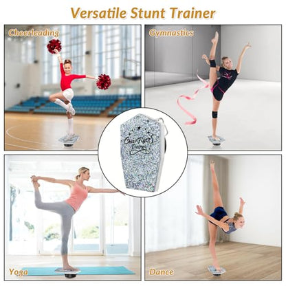 Cheerleading Balance Trainer, Stunt Training Stand, Cheer Flyer Stand Balance and Flexibility Trainer for Flexibility Core Strength Training, Portable Cheer Stunt Stand, Cheer Equipment for Flyers
