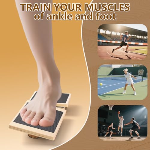Ankle Balance Board,Stability Trainer for Rehabilitation,Plantar Fasciitis Relief,Posture Corrector,Physical Therapy Tools