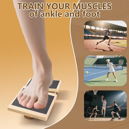 Ankle Balance Board,Stability Trainer for Rehabilitation,Plantar Fasciitis Relief,Posture Corrector,Physical Therapy Tools