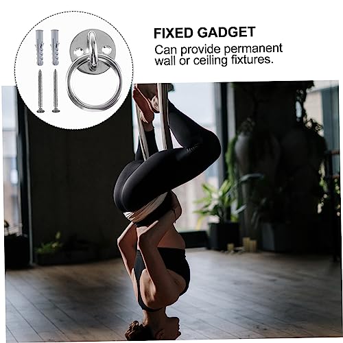 KOMBIUDA 2sets Ring Ceiling Anchor Wall Mount Suspension Trainer Bracket for Swings Battle Ropes
