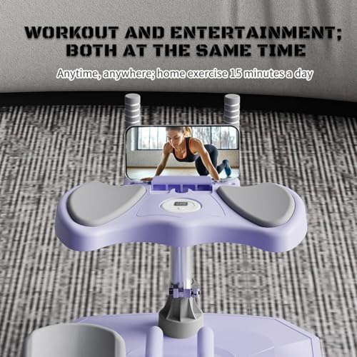 Crawling Machine for Core Training Waist Slimming Fitness Equipment 3-Level Adjustment Multi-Functional Ab Trainer for Full-Body Workout Back & Lumbar Support Home Gym Equipment