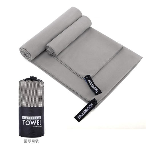 Microfibe Sports Towels Quick Dry Towel Lightweight Microfiber Travel Towels w/Bag - Fast Drying Towel Set, for Beach, Gym, Sports, Yoga & Swim Use, Gray16x32 inch(1Pcs) - color: Gray, size: 16x32
