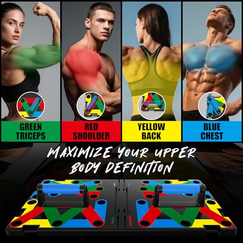 IUT Solid Push Up Board 15 in 1 Home Workout Equipment Multi-Functional Pushup Stands System Fitness Floor Chest Muscle Exercise Professional Equipment Burn Fat - color: M11