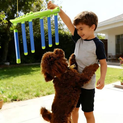 Reflex Drop Sticks Challenge Game Hand Eye Coordination Training Toy Hand Speed Reaction Challenge Game 3 Speeds Adjustable Rechargeable with Remote Control Music&Voice Prompt for Kids Adults