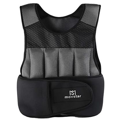 Adjustable Weighted Vest Women Men with Reflective Design 10lbs,20lbs Workout Vest for Strength Training, Walking, Jogging, Weightlifting, Running Men Women - size: 16 lbs