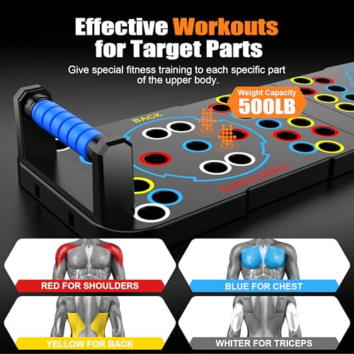 IUT Solid Push Up Board 15 in 1 Home Workout Equipment Multi-Functional Pushup Stands System Fitness Floor Chest Muscle Exercise Professional Equipment Burn Fat - color: M10
