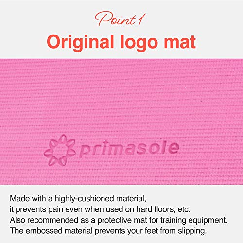 Primasole Yoga Mat with Carry Strap for Yoga Pilates Fitness and Floor Workout at Home and Gym Non-slip 9 colors