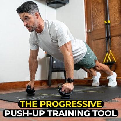 TRX Push-It - Push-up Handles for Strength Training, Home Gym Workouts, Core & Upper Body Exercise Equipment, Ergonomic Push-Up Stands for Chest, Arms & Abs Training