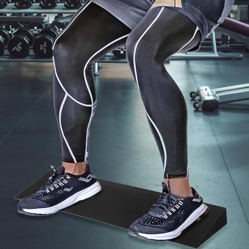 kowaku Squat Wedge Block Elevated Squat Professional Slanting Board Slant Board Calf Stretcher for Pushup Home Gym Stretch Workout
